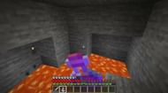 Fire Resistance stops fire damage (Image via Minecraft)